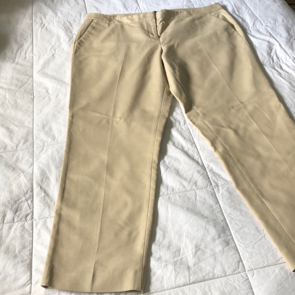 VINCE CAMUTO CREAM CASUAL PANTS - Picture 3 of 10